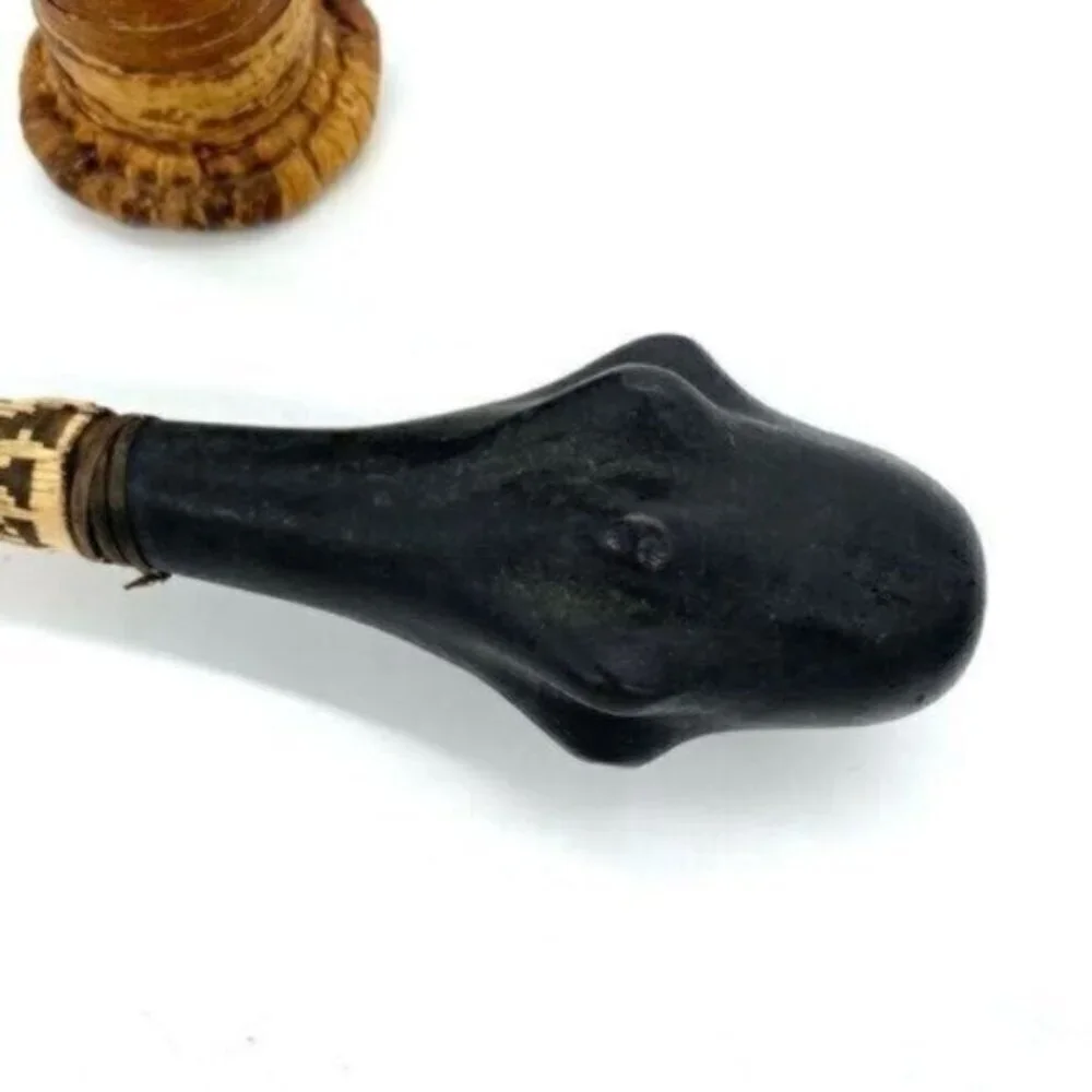 African Baobab Ornament Tree Sculpture and War Club